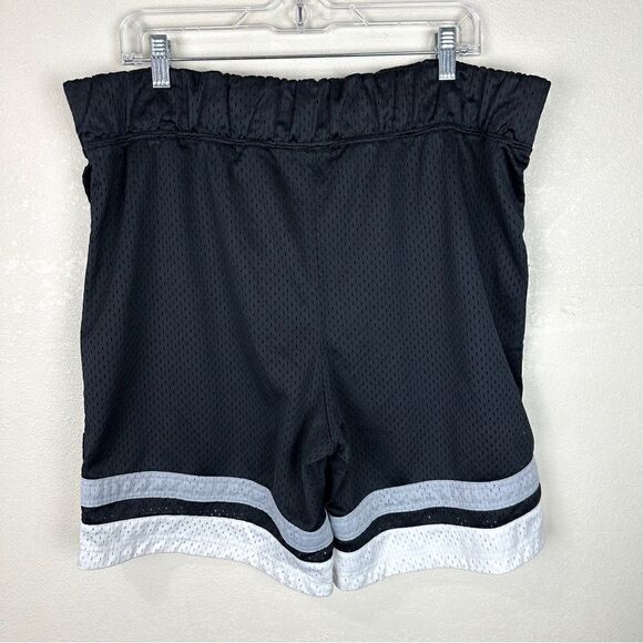 Nike Vintage Basketball Black Snap Tear Away Basketball 90s Y2K shorts Large - Picture 4 of 7
